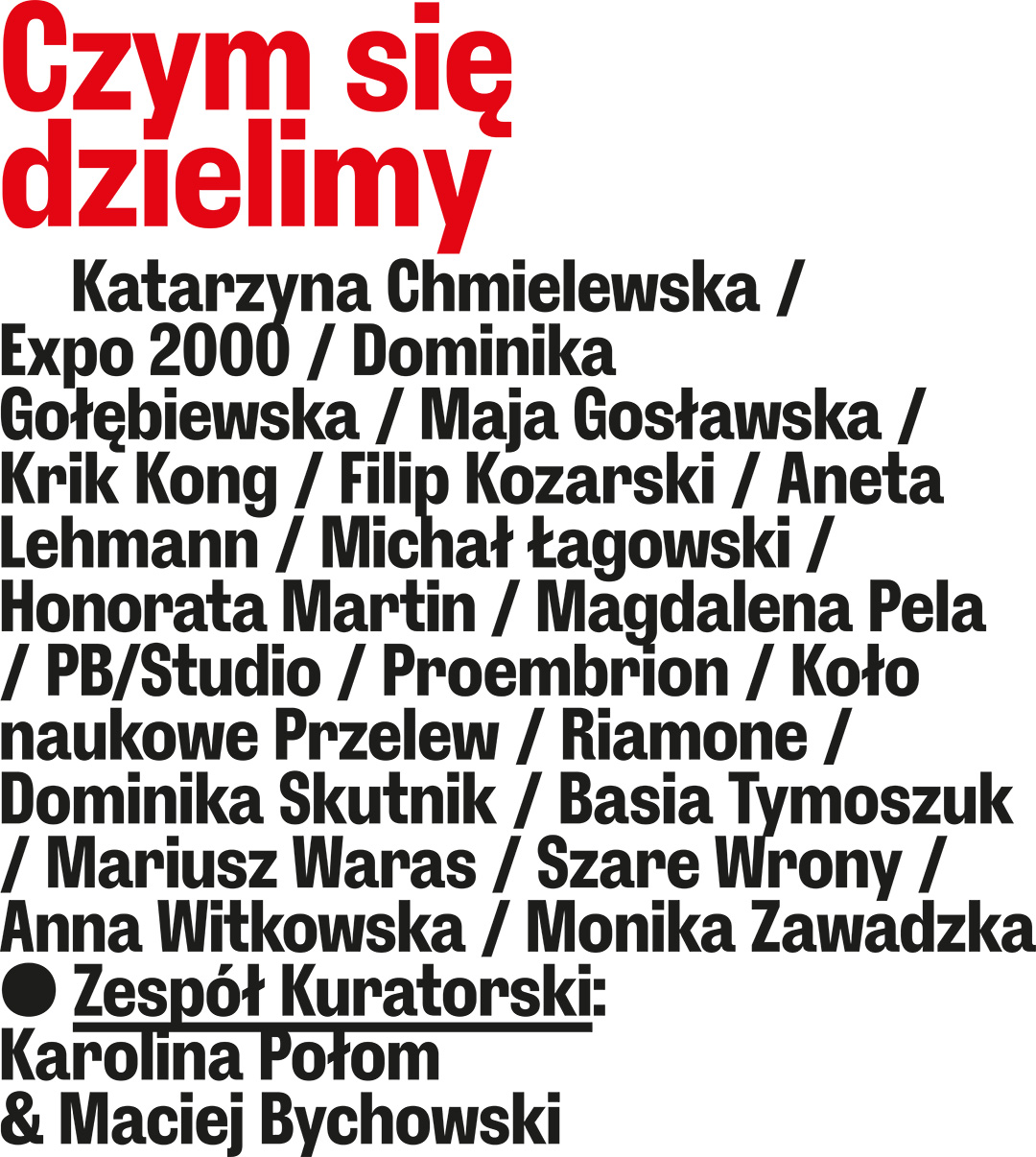 Czym się dzielimy
